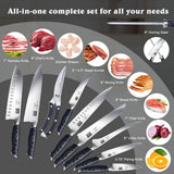 16-PCS Professional Japanese Knife Set | Genbu Sereis | SHAN ZU Knives