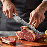 White Tiger Series | SHAN ZU Damask Filleting Knife+Magnetic Knife Sheath