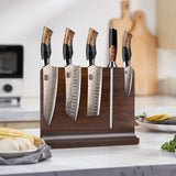 SHAN ZU Venus Series – 5-Piece Copper-Damascus Set + Magnetic Knife Block