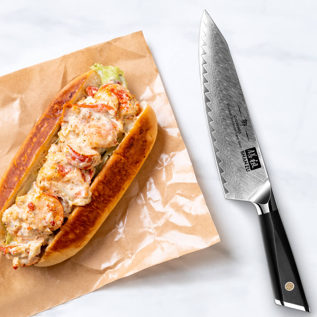 SHAN ZU 8.00" Blade Damascus Chef Knife | The Best Japanese Chef Knife for Professionals and Home Cooks