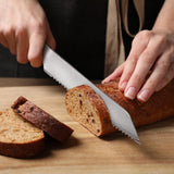 SHAN ZU 8” High Carbon Bread Knife | Serrated Bread Knife for Homemade Bread