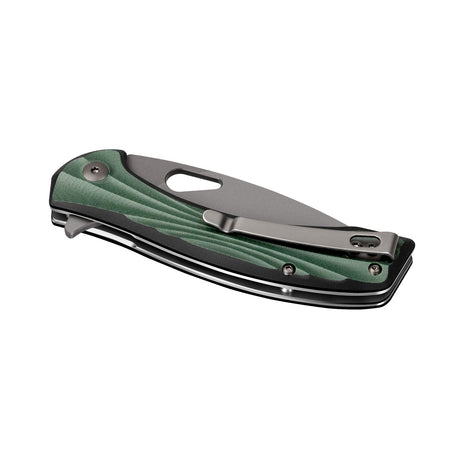 Green Peafowl Liner Locking Knife ZDF905 7.80 Blade & G10 Handle | SHAN ZU Pocket Folding Knives