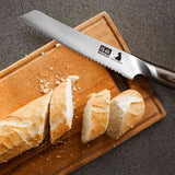 SHAN ZU 8” High Carbon Bread Knife | Serrated Bread Knife for Homemade Bread