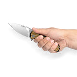 Yellow Peafowl Liner Locking Knife ZDF905 7.80 Blade & G10 Handle | SHAN ZU Pocket Folding Knives