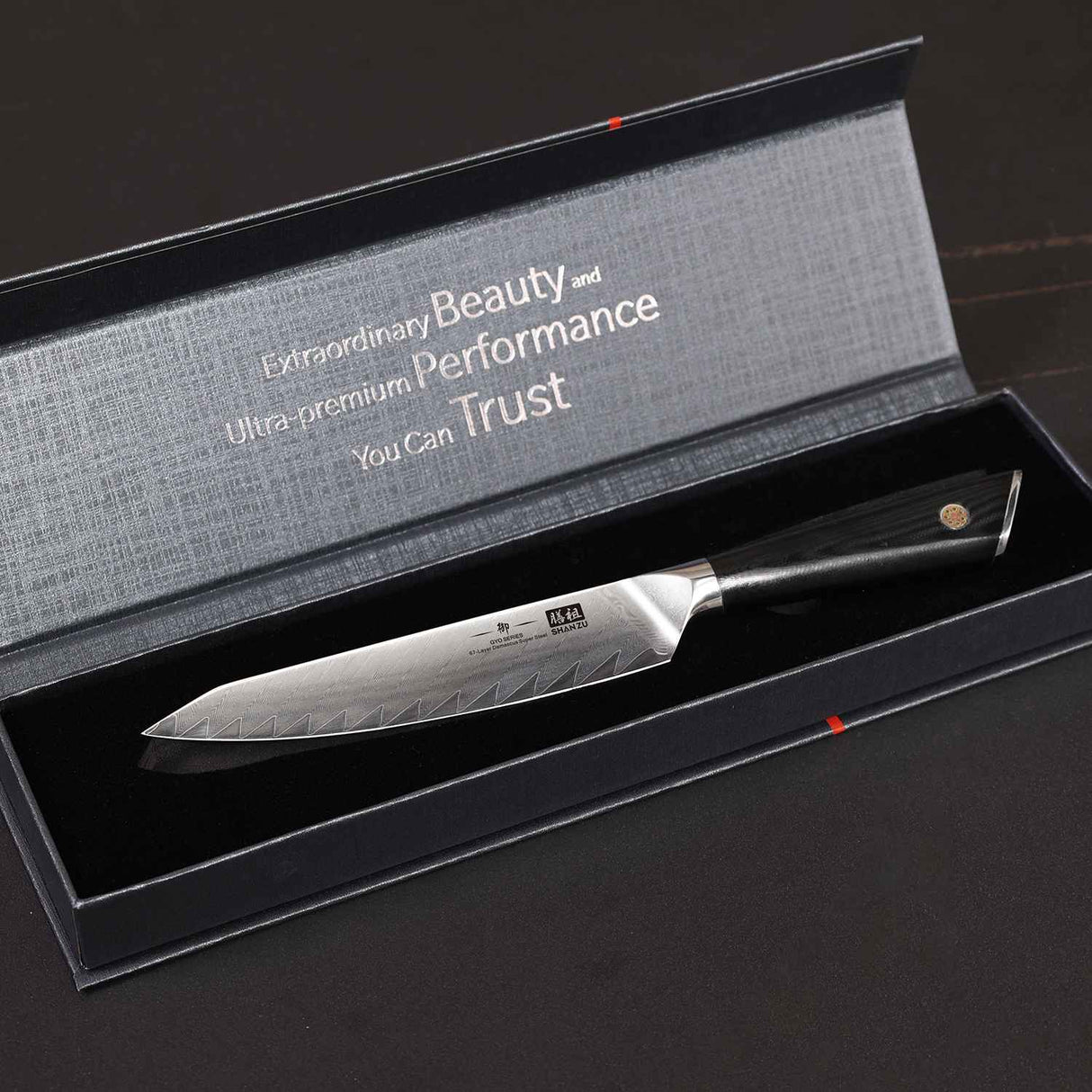 GYO Series Damascus Utility Knife | SHAN ZU Knvies
