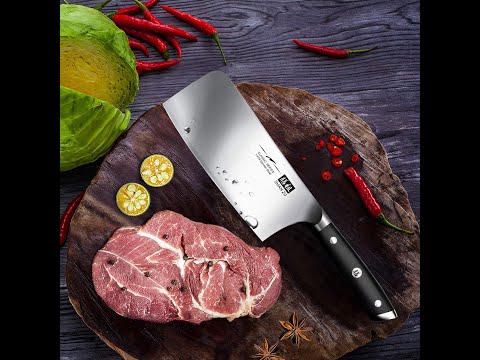 Classic 7" High Carbon Steel Cleaver Knife