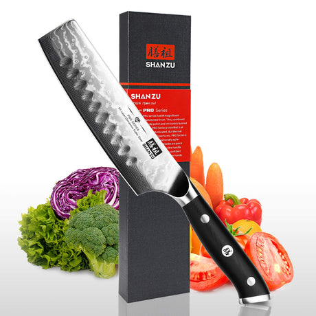 PRO Damascus Nakiri Knife