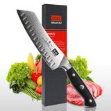Sun Damascus Santoku Knife